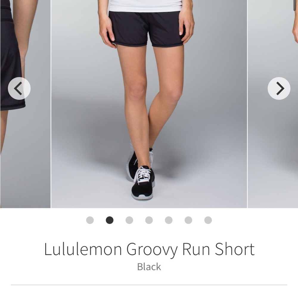 Lululemon Athletica Women's Black Groovy Run Shor… - image 1
